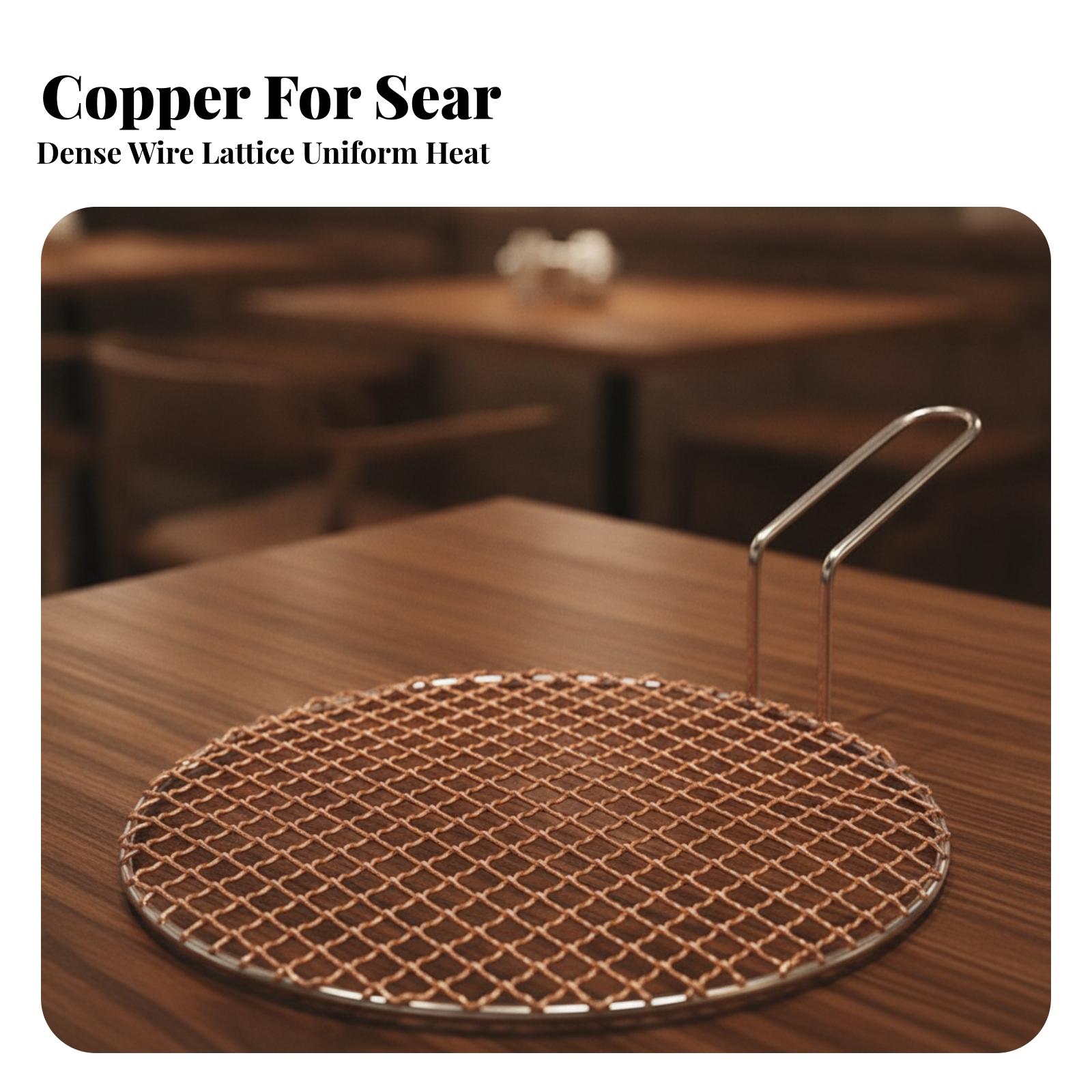 Portable Copper Mesh Round Gri - Outdoor Camping Grill review and price