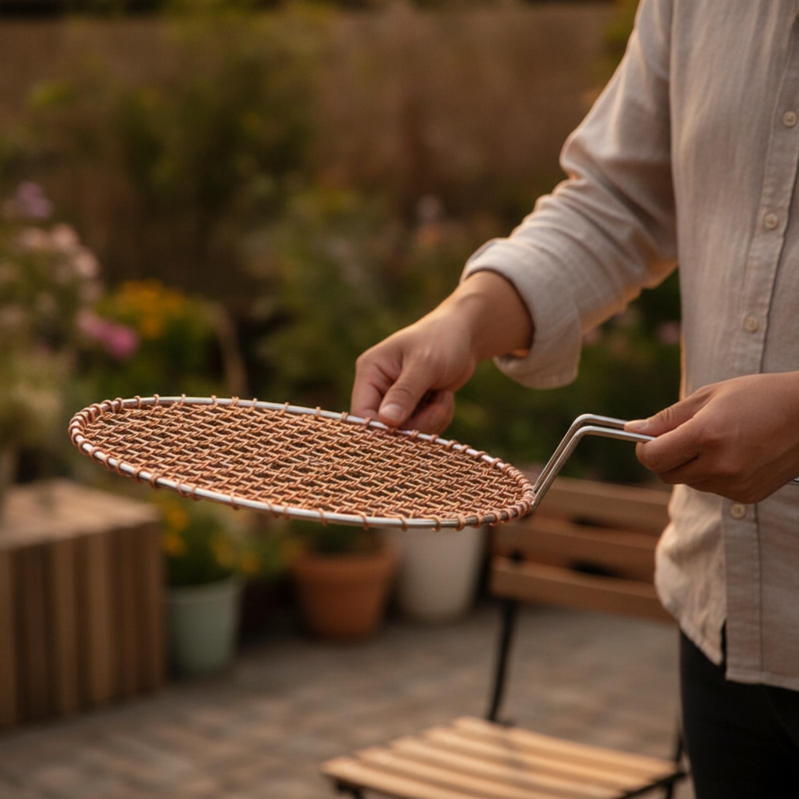 Portable Copper Mesh Round Gri - Outdoor Camping Grill review and price