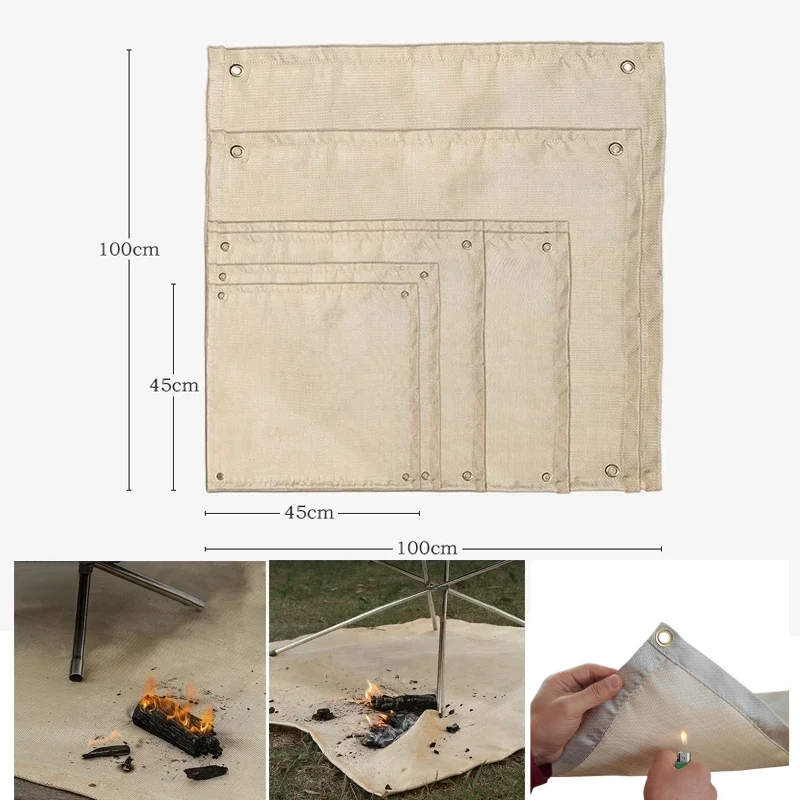 Camping Fireproof Mat Heat Res - Outdoor Camping Grill review and price