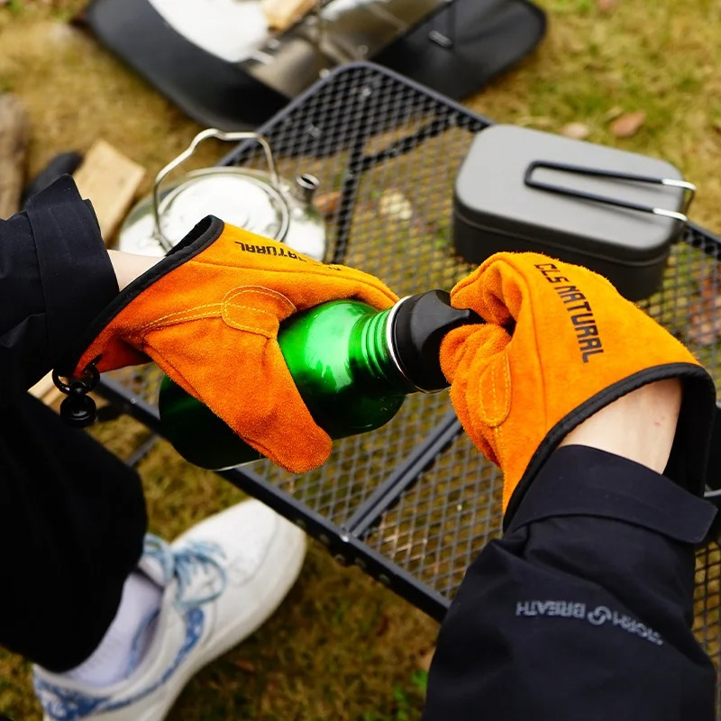 Heat Resistant BBQ Gloves Cowh - Outdoor Camping Grill review and price