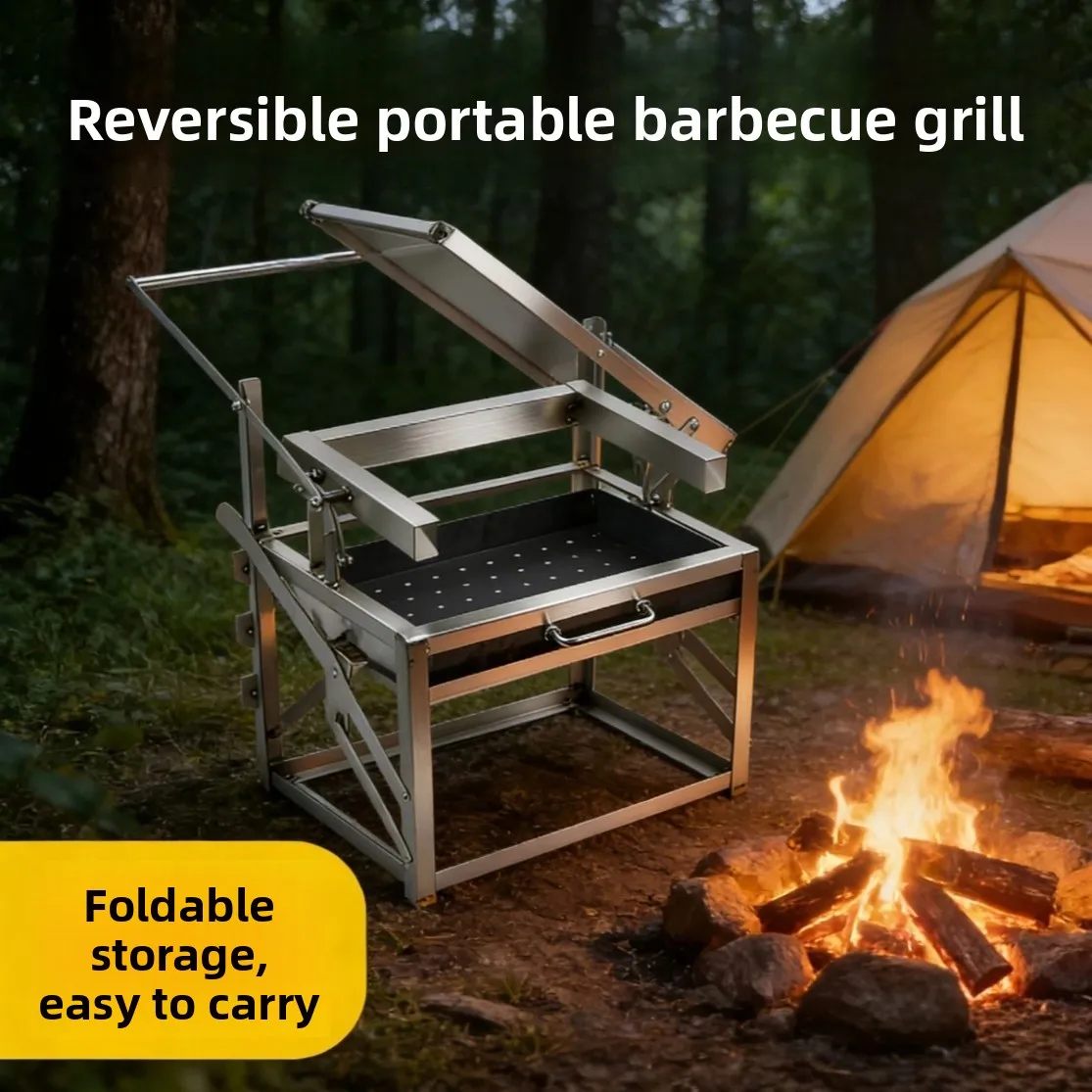 Durable Auto Rotating Bbq Gril - Outdoor Camping Grill review and price