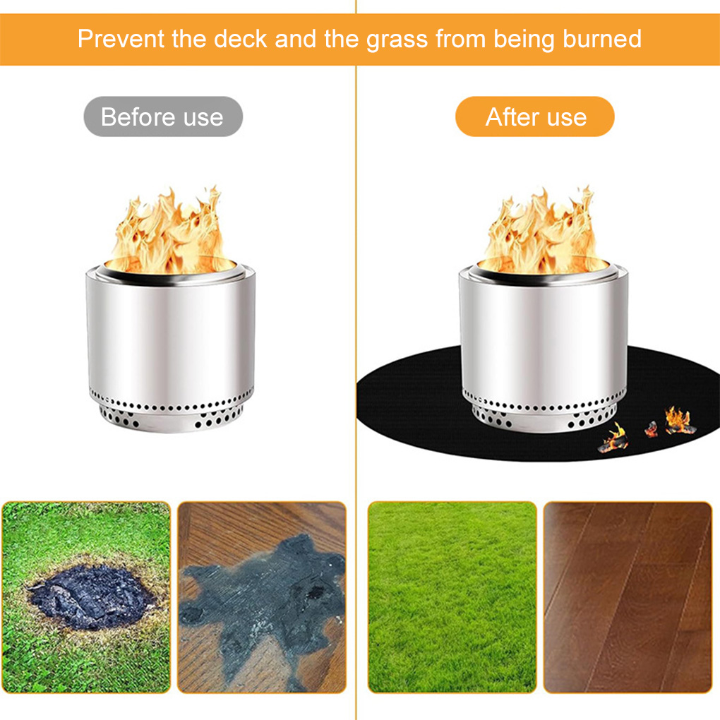 Fireproof mat double-sided bla - Outdoor Camping Kitchen review and price