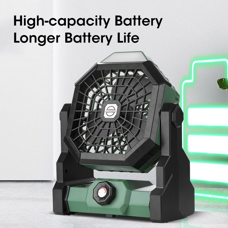 10000mAh Camping Fan with LED  - Outdoor Camping Items review and price