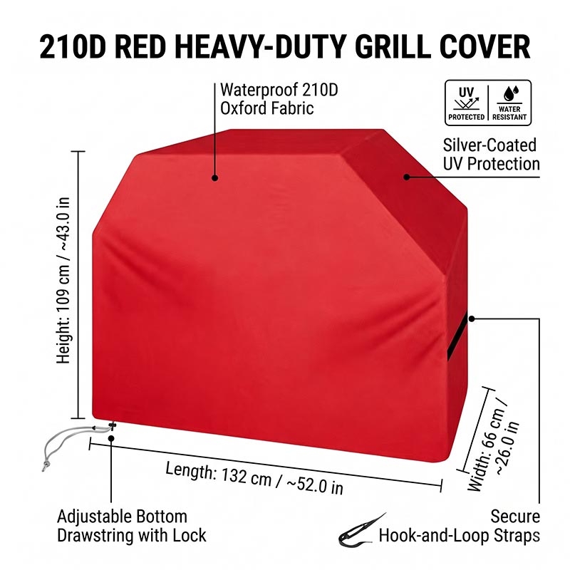 210D BBQ Cover Dustproof Water - Outdoor Camping Grill review and price