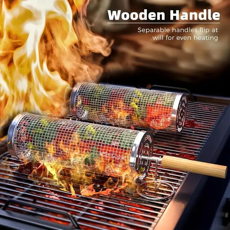 Stainless Steel BBQ Grill Bask - Outdoor Camping Grill review and price