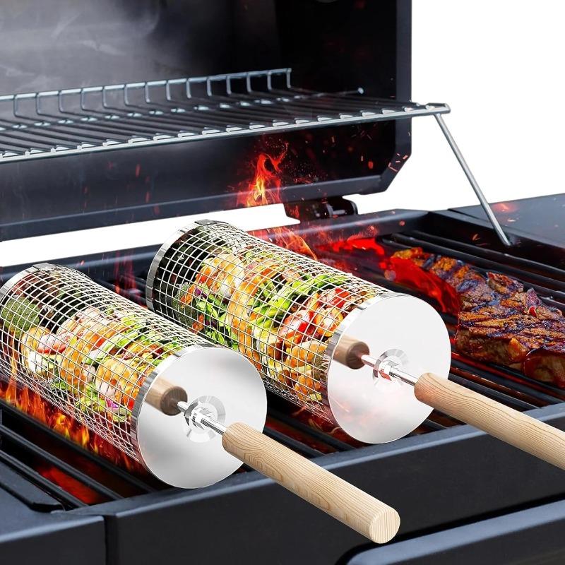 Stainless Steel BBQ Grill Bask - Outdoor Camping Grill review and price