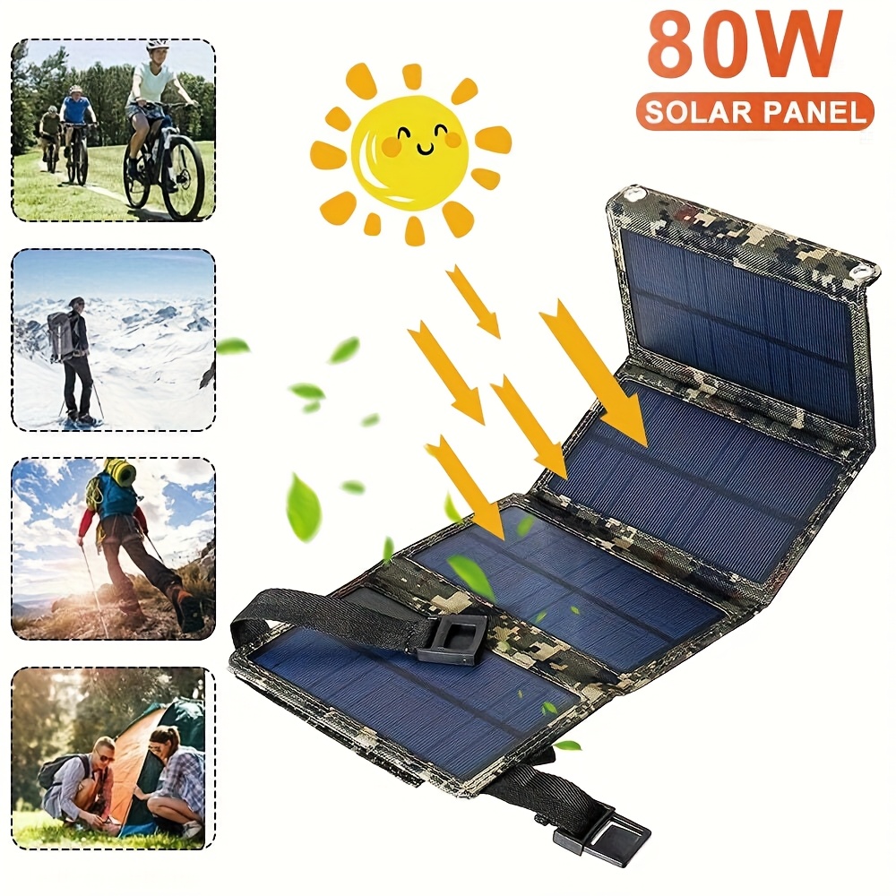 [Solar Panel] 80W Portable Fol - Outdoor In Camping review and price