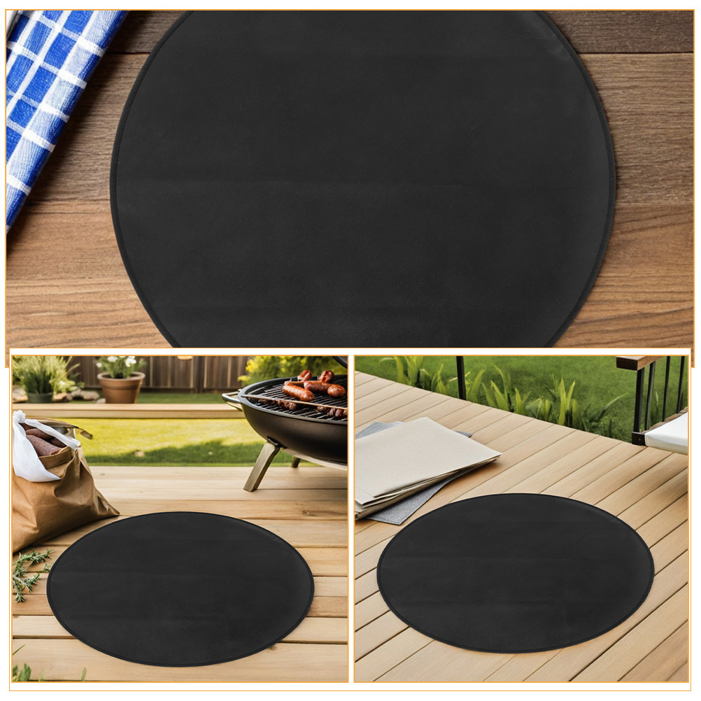 Round Fireproof Bbq Mat Heat R - Outdoor Camping Grill review and price