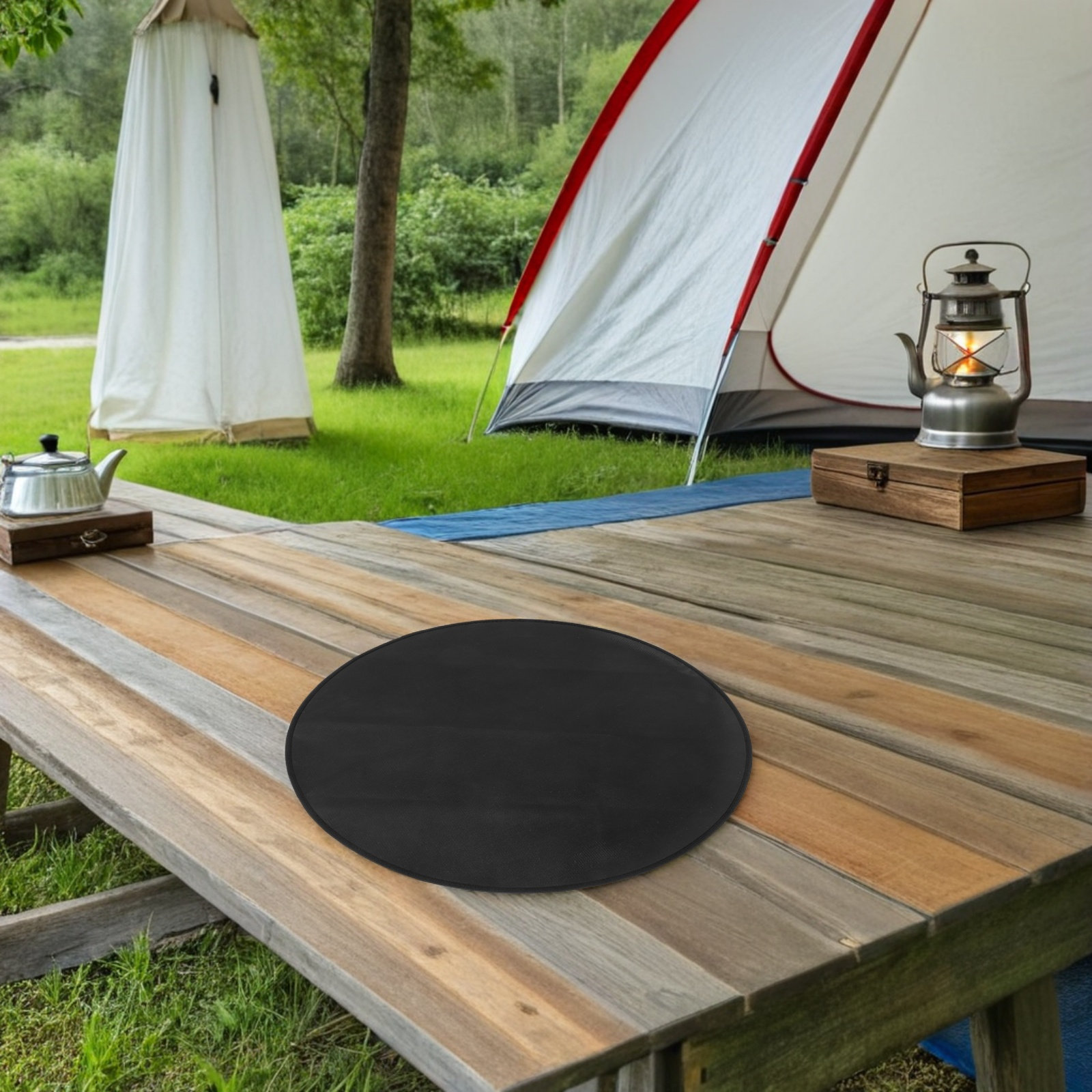 Round Fireproof Bbq Mat Heat R - Outdoor Camping Grill review and price