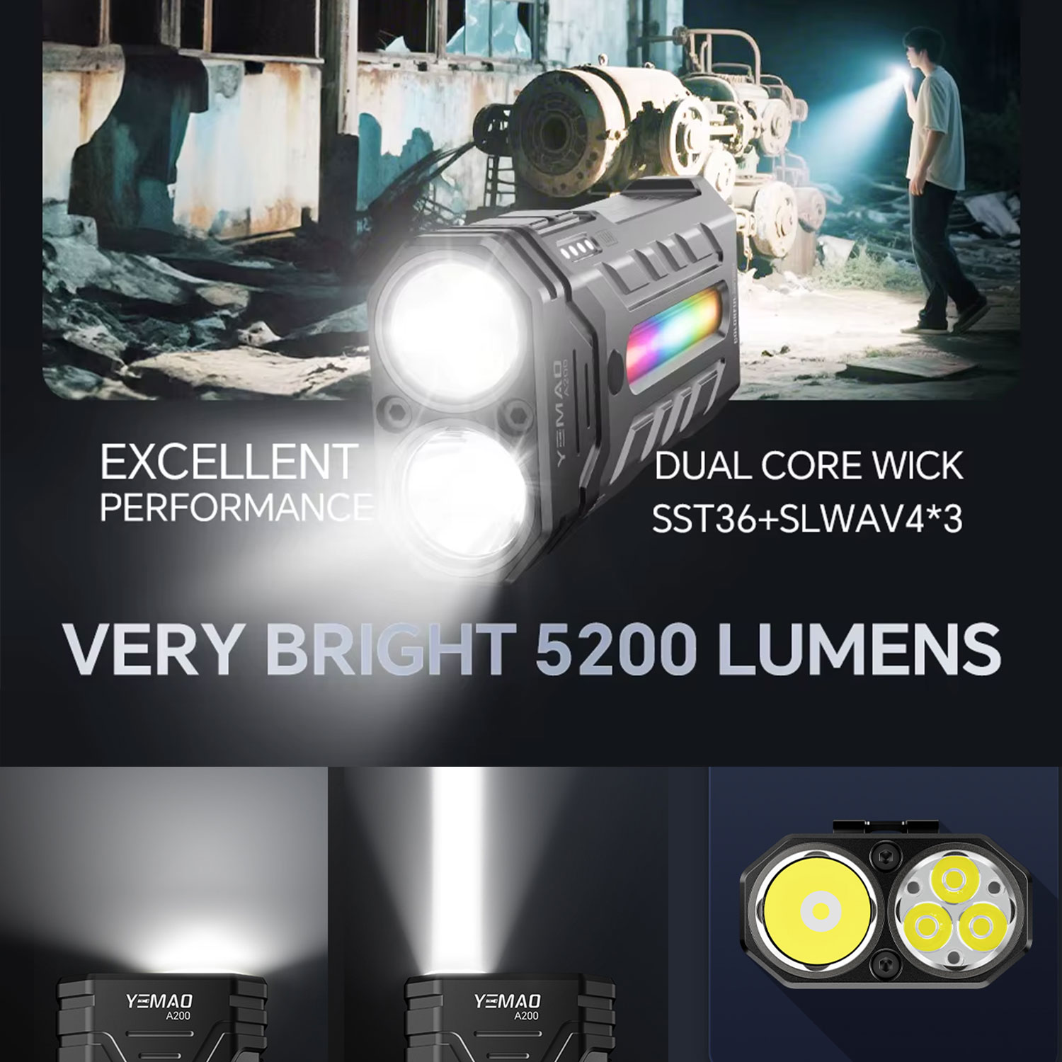 5200LM Innovative Multifunctio - Outdoor Camping Items review and price